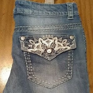Paisley Sky Blue Jeans